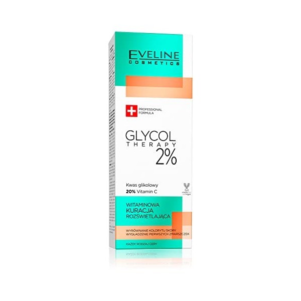 Eveline Cosmetics Glycol Thérapie 2% Traitement de lenroulement en vitamine, 18 ml