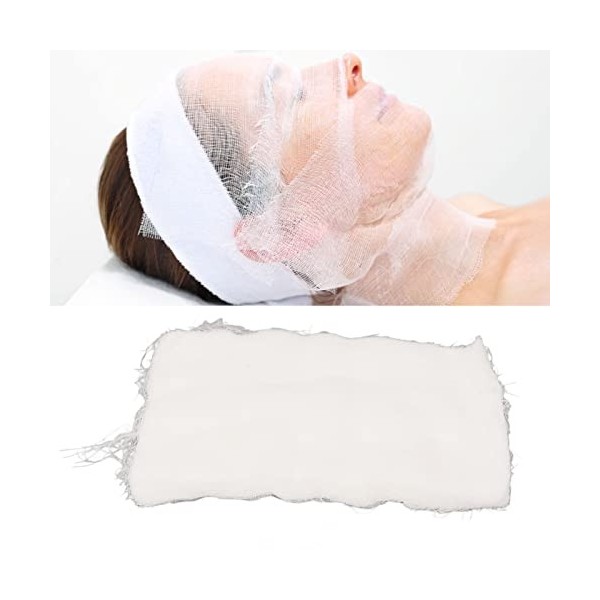 Masque Facial Gaze Couverture Complète Spa Gaze Absorption Forte Respirant Accueil