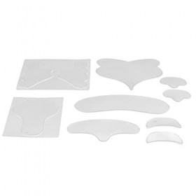 Patch anti-rides en silicone multifonctionnel pour le visage, les yeux, le cou, les patchs anti-rides, 10 pièces