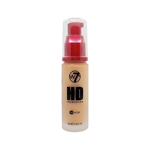 W7 | Foundation | HD Foundation - Fresh Beige | Light to Medium Coverage, Lightweight and Long Lasting