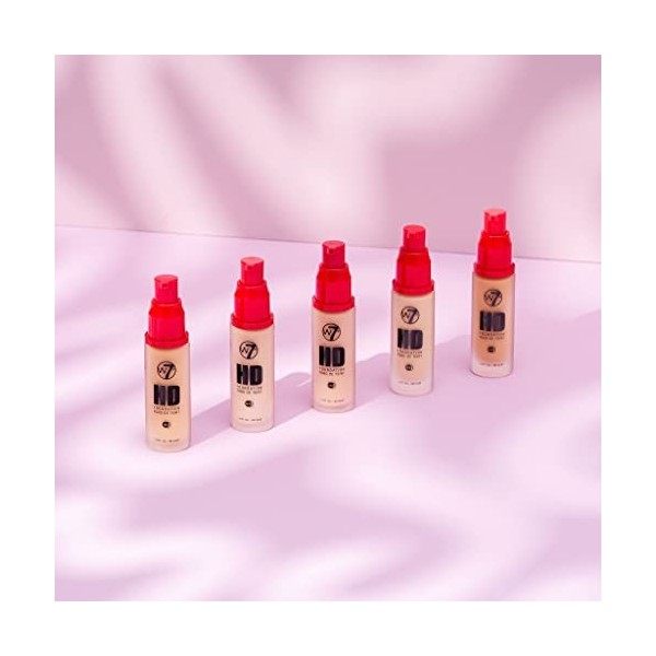 W7 | Foundation | HD Foundation - Fresh Beige | Light to Medium Coverage, Lightweight and Long Lasting