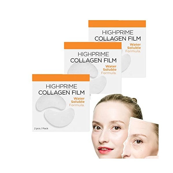 DERMANCE Korea Highprime Collagen Soluble Film, 2/3/5/8box Highprime Collagen Film, Moisturizing Lifting Firming Eye Patch 3