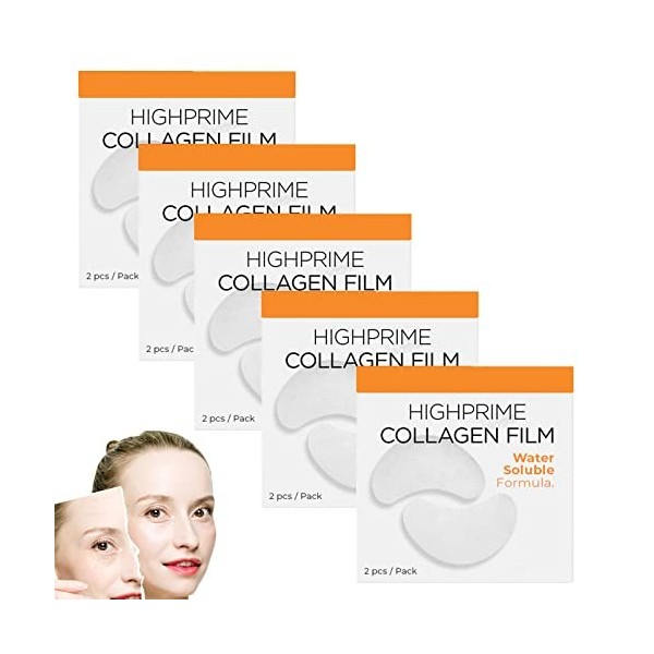 DERMANCE Korea Highprime Collagen Soluble Film, 2/3/5/8box Highprime Collagen Film, Moisturizing Lifting Firming Eye Patch 3