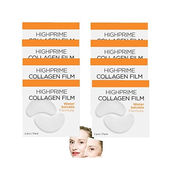 DERMANCE Korea Highprime Collagen Soluble Film, 2/3/5/8box Highprime Collagen Film, Moisturizing Lifting Firming Eye Patch 3