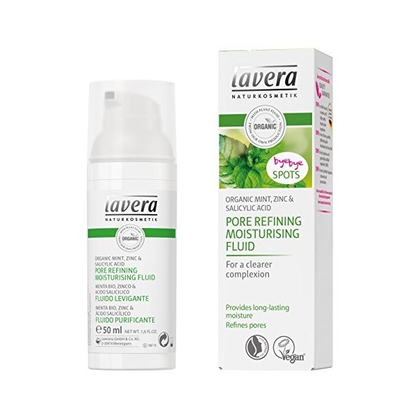 Lavera Organic Mint Pore Refining Moisturising Fluid 50ml