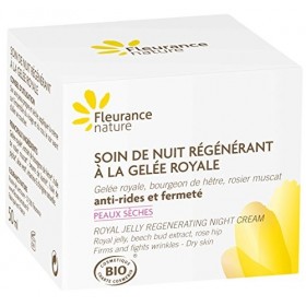 Fleurance Nature Soin de Nuit Régénérant à La Gelée Royale Cosmétique Bio 50 ml
