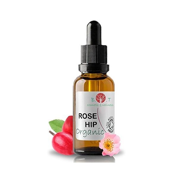 B.O.T cosmetic & wellness - Huile de rose musquée bio | Huile de rose musquée hautement concentrée | Thérapie de la peau et a