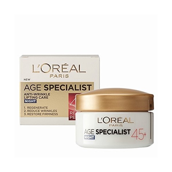 Loral Paris Age Specialist 45+ Night Anti-wrinkle Cream 50 Ml by LOreal Paris