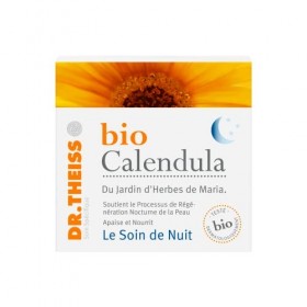Bio Calendula Soin de Nuit | Visage | Nutrition Intense | Favorise la régénération cellulaire | Fermeté, Élasticité et Souple