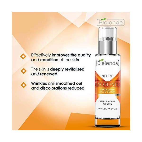 Bielenda Neuroglicol + Vit.C Sérum Rajeunissant Peeling de Nuit 30ml