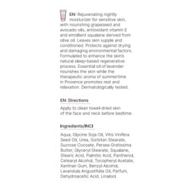 BIOLAVEN Crème de nuit à lhuile de lavande - Crème pour le visage et les peaux impuretées - Cosmétique naturel pour le visag