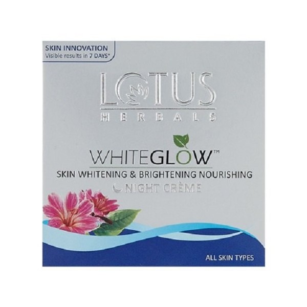 Lotuss Herbals White Glow Skin Whitening And Brightening Nourishing Night Creme, 60g