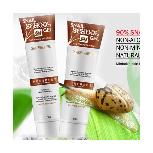 Purebess Snail School Gel Cream 50g 1 PCS Extract 90% Anti-aging Face Skin Care Secretion Filtrate Moist