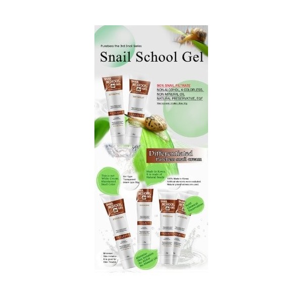 Purebess Snail School Gel Cream 50g 1 PCS Extract 90% Anti-aging Face Skin Care Secretion Filtrate Moist