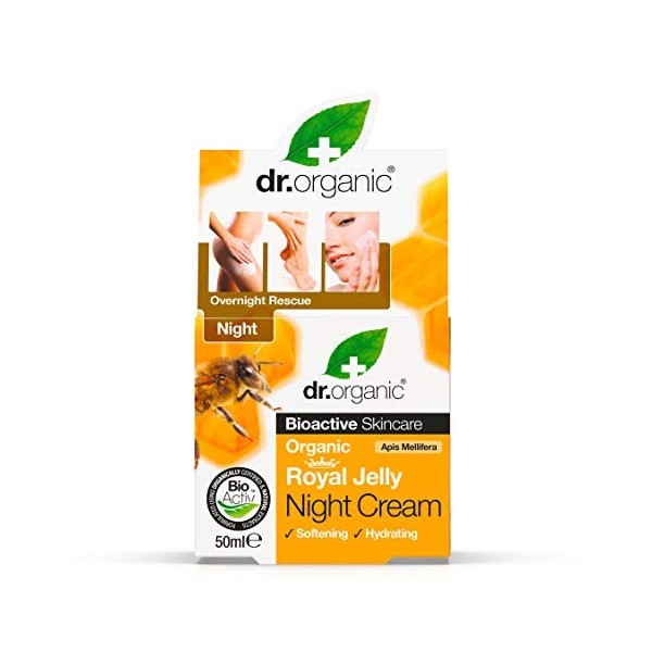 Dr. Organic Crème de Nuit à la Gelée Royale Bio 50 ml