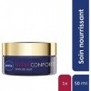 NIVEA Vital Soin de Nuit Confort & Nutrition 1 x 50 ml , crème anti-âge enrichie en Huile de Pépins de Raisin, soin visage f