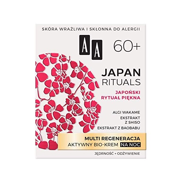 AA Japan Rituals Multi Régénération bio-crème de nuit active 60+ 50 ml