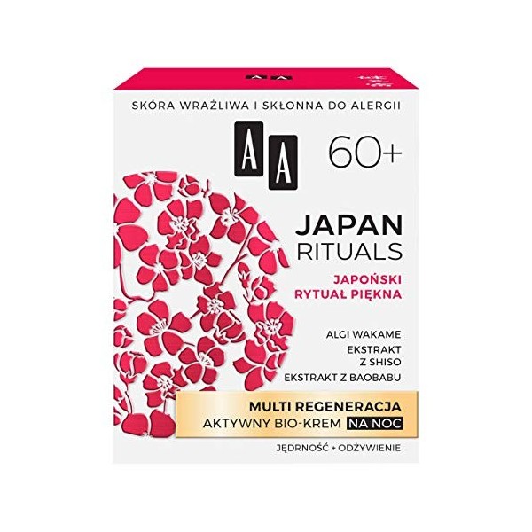 AA Japan Rituals Multi Régénération bio-crème de nuit active 60+ 50 ml