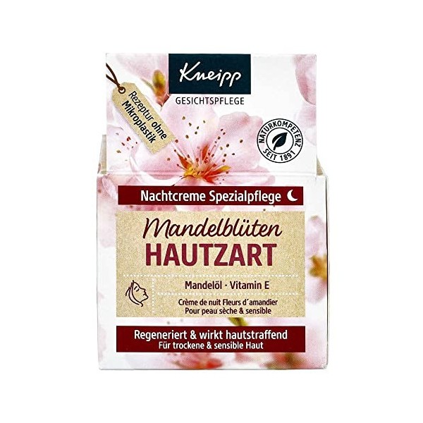 Kneipp Crème de Nuit amande la fleur pluie. 50 ml crème