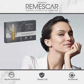 Remescar Exfoliant Régénérant Nuit 5 Ampoules - Régénère la peau - Réduit les signes de lâge - Élimine les cellules mortes -