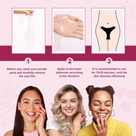 Autocollant de Partie Privée de Femmes de 5 Pièces, Autocollant dilué de Soins de Serrage de Peau Hydratant Profond de Mélani