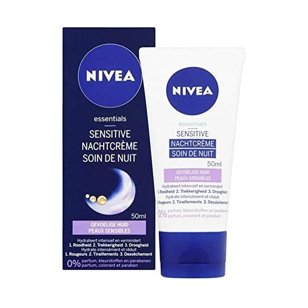 NIVEA Essentials Sensitive Crème de nuit 50 g