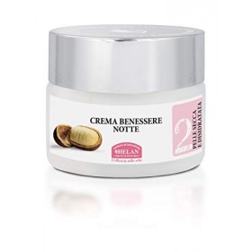 Helan, Linea Viso 2 - Creme Anti Rides Femme Nourrissante pour Peaux Sèches, Creme Hydratante Visage de Nuit avec Beurre de K