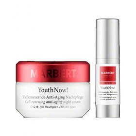 Marbert Soin anti-âge Care Yout hnow. Kit de soins nuit anti-âge zellerneuernde 50 ml + zellerne uerndes Sérum anti-âge yeux 