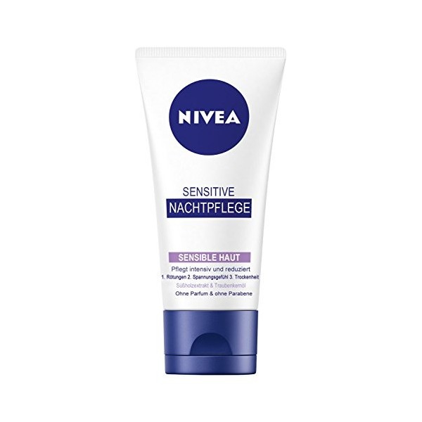 Nivea Sensitive Lot de 3 crèmes de nuit 50 ml