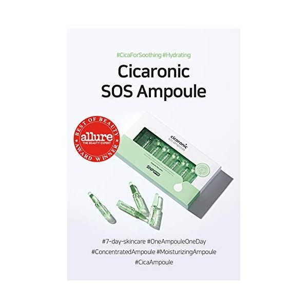 Lot de 7 ampoules Cicaronic SOS SNP antifatigue