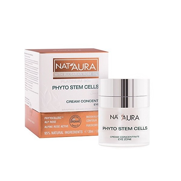 BioFresh NatAura Crème anti-vieillissement concentrée pour lenvironnement des yeux 30 + avec huile de rose bio et huile dal