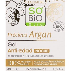 SOBIO ETIC ANTIAGY Gel Nuit Argan 40ml. Bio, Noir, Standard