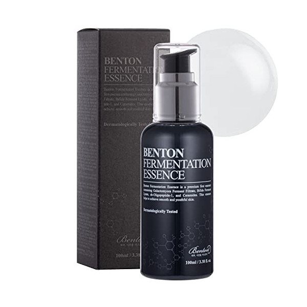 BENTON Essence de Fermentation pour Soins de Peau 100ml 3.38 fl.oz. - Galactomyces & Bifida & Lactobacillus/Collagène, Équi