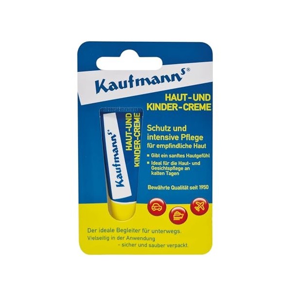 Kaufmanns Lot de 10 tubes de crème de soin optimale pour les peaux sensibles et sensibles - Convient à tous les types de peau