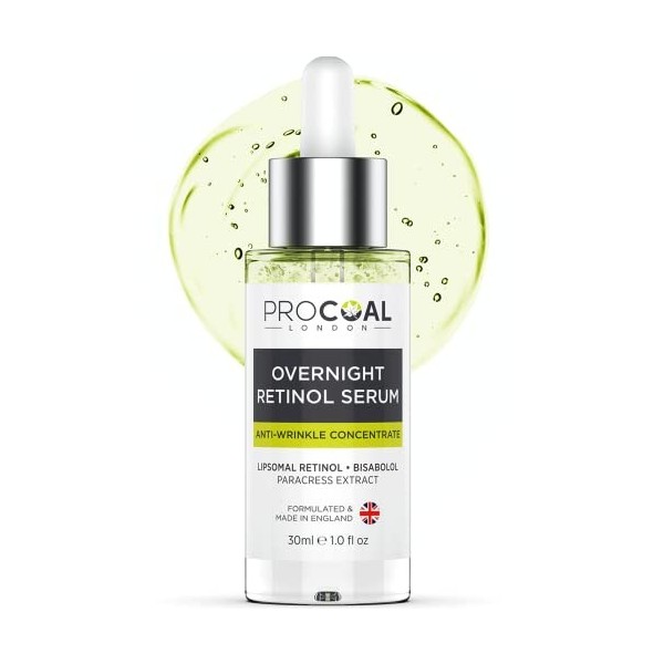 Procoal Sérum au rétinol 30 ml – Concentré de rétinol avancé, végétalien, fabriqué au Royaume-Uni