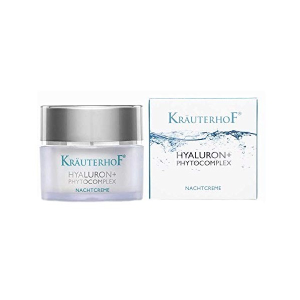 Kräuterhof® Hyaluron Phytokomplex Crème de nuit visage anti-âge 50 ml