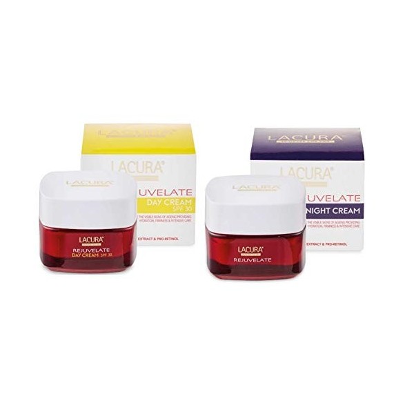 Lacura Rejuvelate Crème Jour et Nuit Lot de 2 x 50 ml