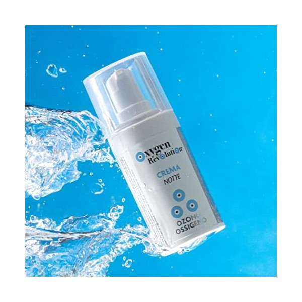 OXYGEN REVOLUTION Crème nuit nutriante à base doxygène et dozone avec acide hyaluronique et Collagène, hydratant, riche en 