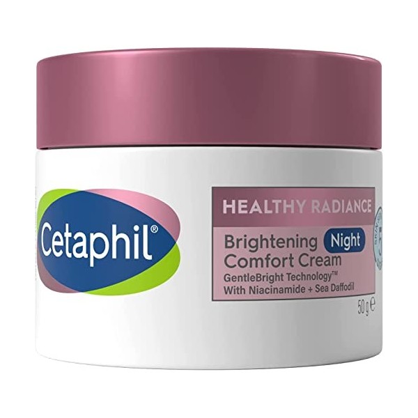 Cetaphil Healthy Radiance Crème de nuit éclaircissante à la niacinamide pour peaux sensibles sujettes à la pigmentation 50 g