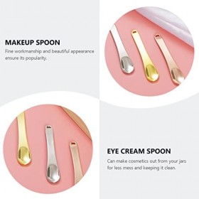 27 Pièces Cuillère Argent de Mélange Cosmétique Portable Soins Dor Beauté Scoop Visage Métal Peau Échantillonnage Maquillage