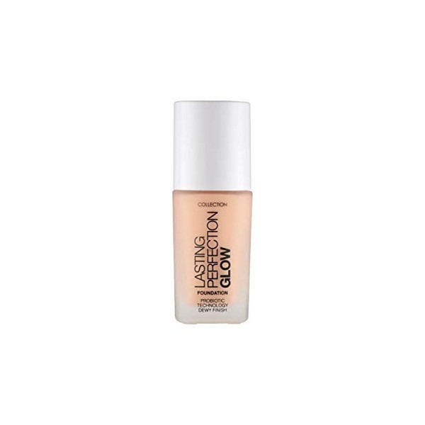 Collection Cosmetics Lasting Perfection Glow Fond de teint couvrance moyenne à complète, 27 ml, clair