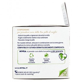 NIVEA NATURALLY GOOD Crème de nuit anti-rides 50 ml, crème anti-âge pour tous les types de peau, crème anti-rides à lhuile d