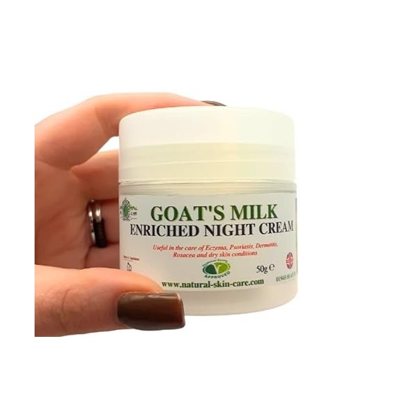 Goat s Milk Enriched Night Cream 50 G by Elegance Natural Skin Care for sensitive skin rosacea dermatite Psoriasis Eczéma Dr