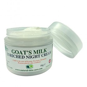Goat s Milk Enriched Night Cream 50&nbsp;G by Elegance Natural Skin Care for sensitive skin rosacea dermatite Psoriasis Eczéma Dr