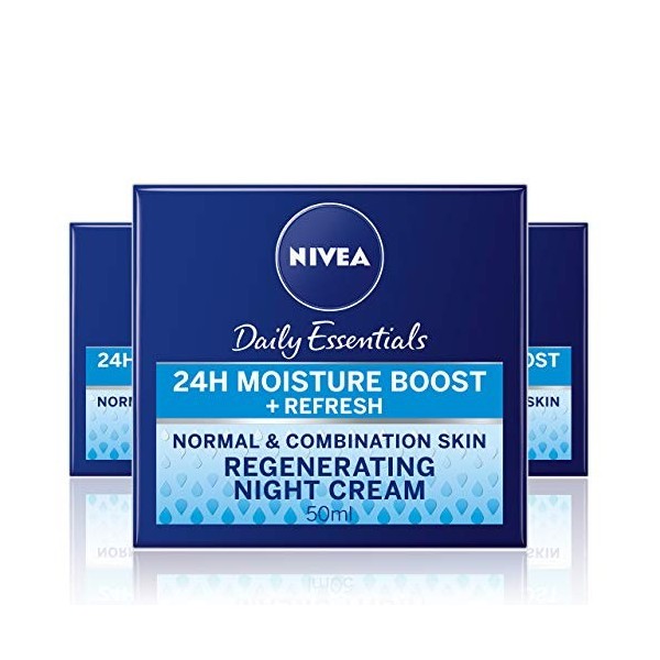 Nivea Visage Regenerating Night Cream - 50 ml, Pack of 3