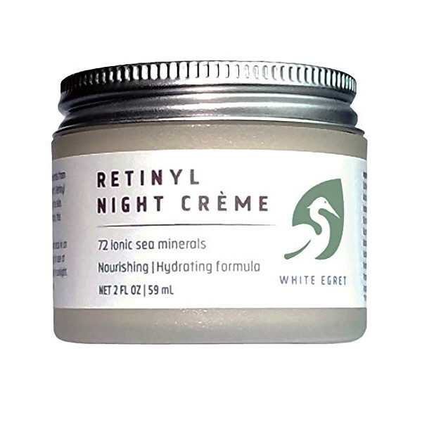 White Egret Night Creme Hydrating Retinol 2 Oz