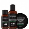 Razor MD Natural Unscented Travel Trio with Pre Shave Oil 1oz, Shave Cream 2oz and Post Shave Lotion 2oz, for All Skin Types