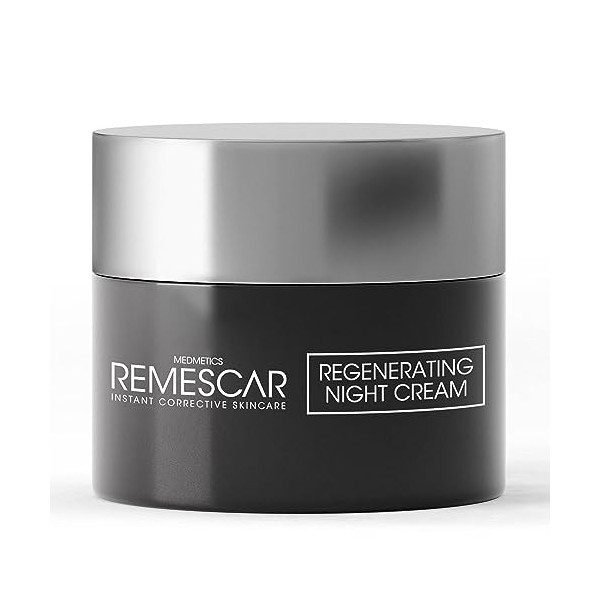 Remescar Crème de Nuit Régénérante 50ml - Nourrit la Peau pour un Aspect Lumineux et Frais - Répare et Hydrate - Améliore la 