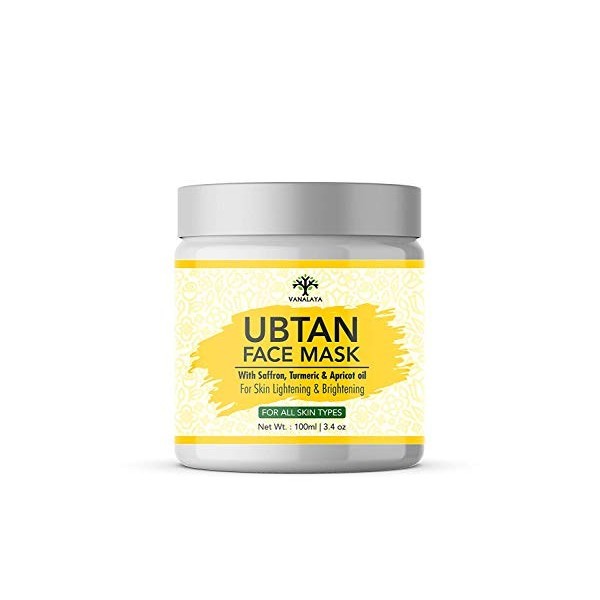 Masque facial Glamorous Hub Vanalaya Ubtan pour un bronzage équitable et une peau éclatante au safran, au curcuma et à lhuil