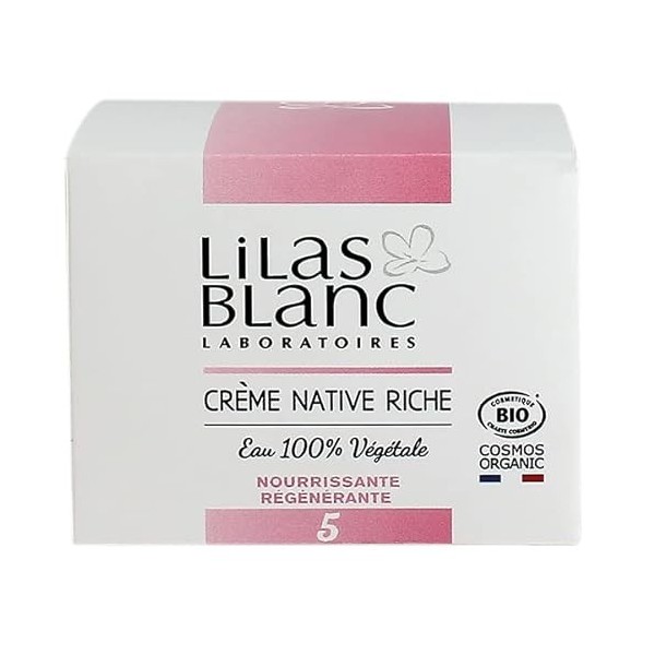 LILAS BLANC - CREME NATIVE RICHE NOURRISSANTE REGENERANTE 50ML